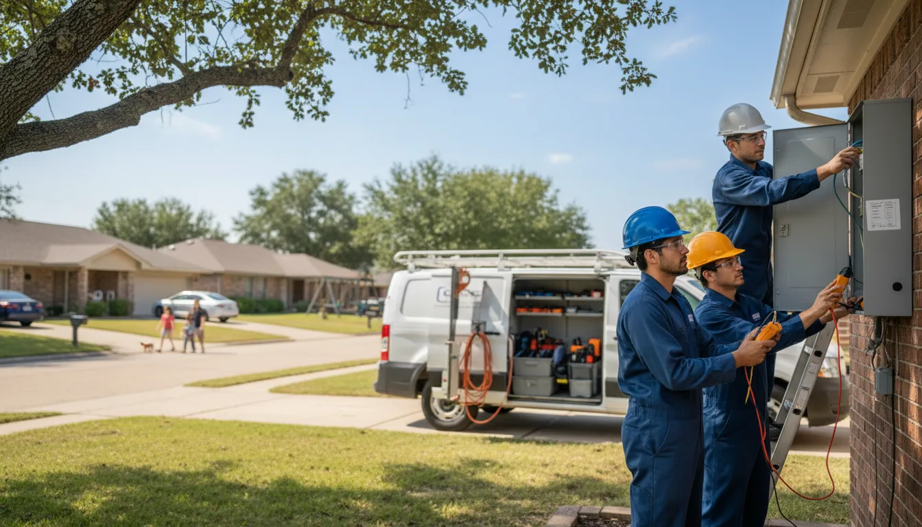 Certified electrician providing emergency electrical services in Spring Branch, TX